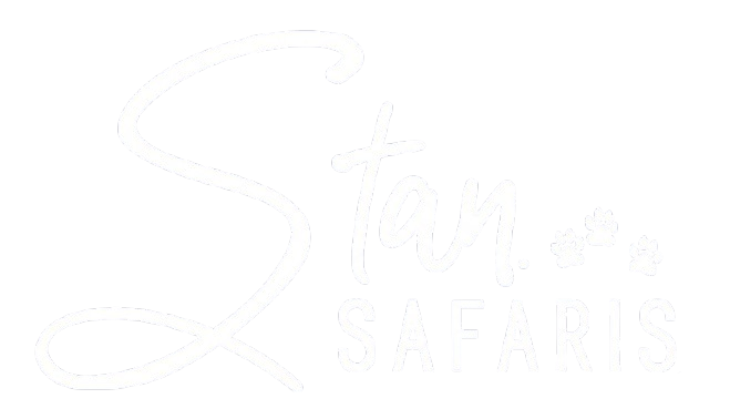 Black and Gold Stan Safaris Company Logo